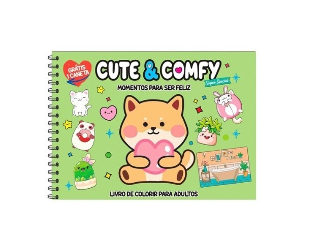 LIVRO COLORIR CUTE E COMFY